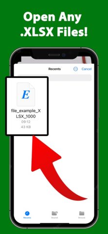 XLSX Reader Converter XLS PDF для iOS — скриншот 1