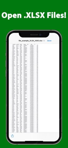 XLSX Reader Converter XLS PDF для iOS — скриншот 3
