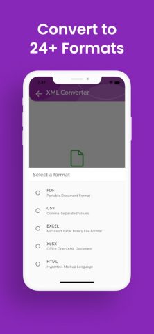 XML Конвертер, XML в PDF для iOS — скриншот 3