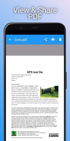XPS Viewer: XPS to PDF для Android — скриншот 2