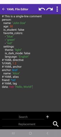 Yaml Editor & File Viewer для Android — скриншот 3