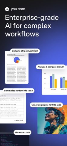 You.com — Enterprise grade AI для iOS — скриншот 1