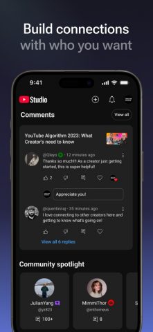 YouTube Studio для iOS — скриншот 4