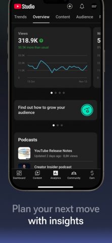 YouTube Studio для iOS — скриншот 5