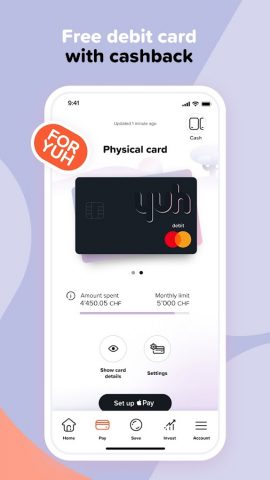 Yuh — Your app. Your money. для Android — скриншот 2