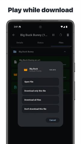 Загрузчик торрентов для Android — скриншот 5