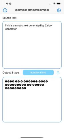 Zalgo Generator для iOS — скриншот 3