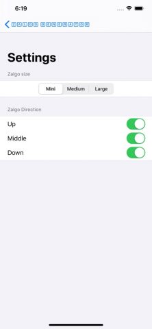 Zalgo Generator для iOS — скриншот 4