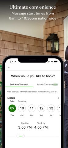 Zeel In-Home Massage Therapist для iOS — скриншот 3
