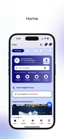 ZingHR для iOS — скриншот 2