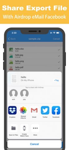 ZipArchiver- RAR Zip File Tool для iOS — скриншот 5