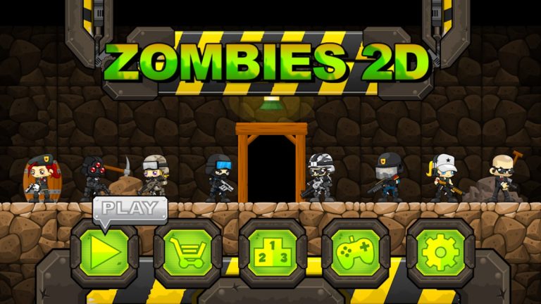 Zombies 2D: Run & Gun для Android — скриншот 1