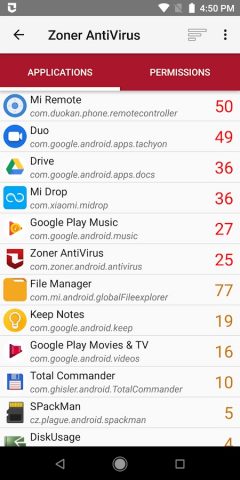 Zoner AntiVirus для Android — скриншот 4