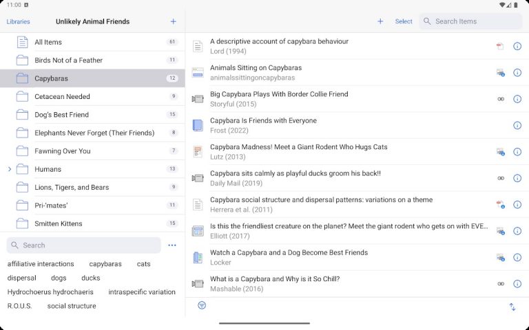 Zotero для Android — скриншот 3