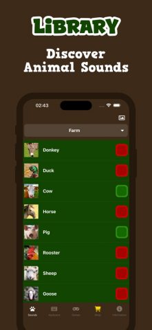 Звуки животных для iOS — скриншот 3