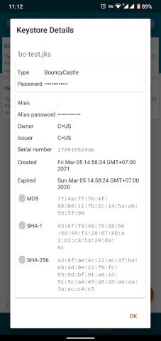 apk-signer для Android — скриншот 4