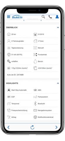auto.de App для iOS — скриншот 2