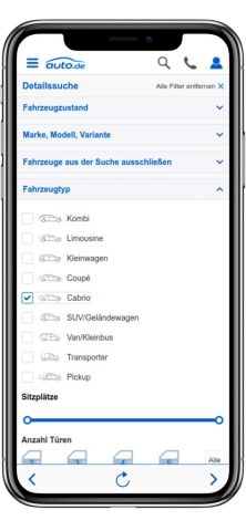 auto.de App для iOS — скриншот 3