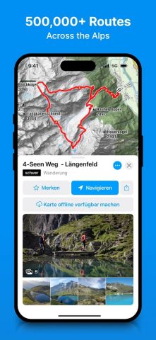 bergfex: Hiking & Tracking для Android — скриншот 1