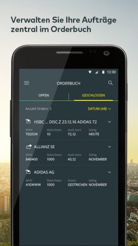 comdirect trading App для Android — скриншот 4