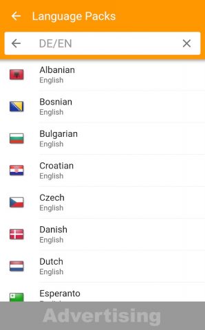dict.cc dictionary — скриншот 5