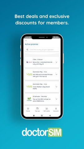 doctorSIM Recharges & Gifts для Android — скриншот 2