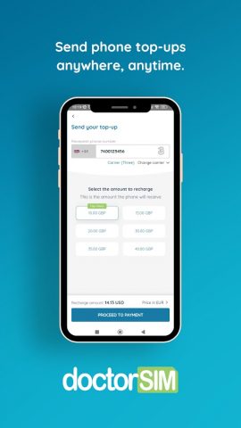 doctorSIM Recharges & Gifts для Android — скриншот 3