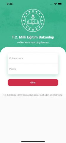 e-Okul Öğretmen для iOS — скриншот 1