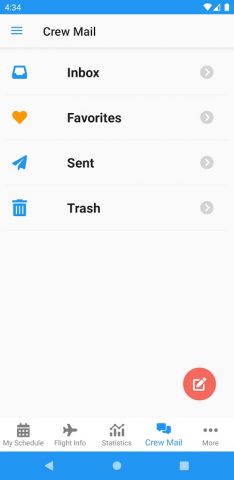 eCrew для Android — скриншот 4