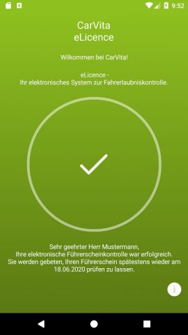eLicence Führerscheinkontrolle для Android — скриншот 2