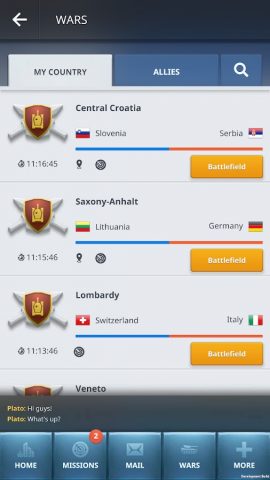 eRepublik для Android — скриншот 3