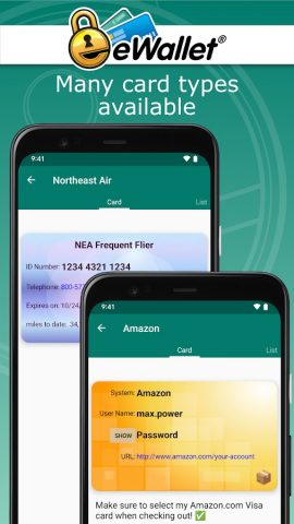 eWallet — Password Manager для Android — скриншот 2