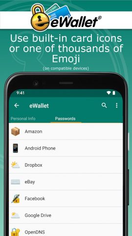 eWallet — Password Manager для Android — скриншот 4