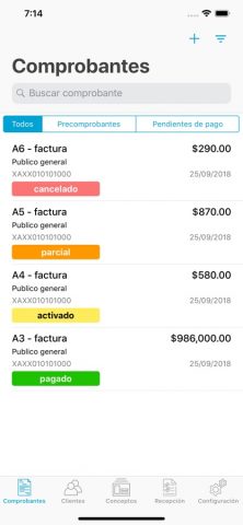ecofactura для iOS — скриншот 1