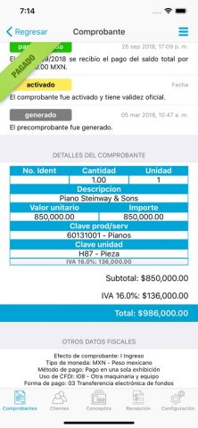 ecofactura для iOS — скриншот 2