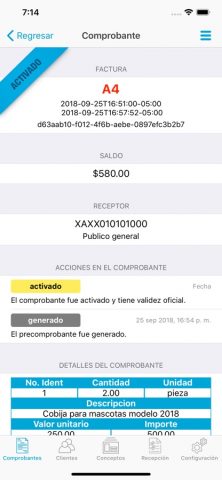 ecofactura для iOS — скриншот 3