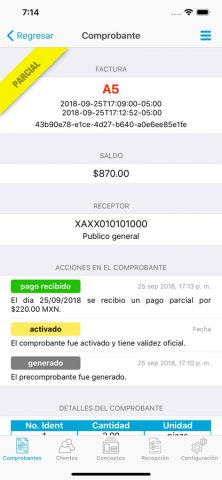 ecofactura для iOS — скриншот 4