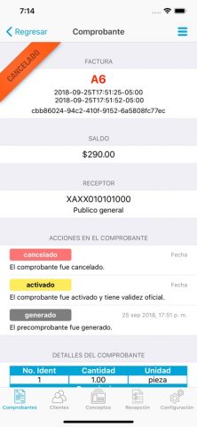 ecofactura для iOS — скриншот 5