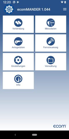 ecom® ecomMANDER для Android — скриншот 1