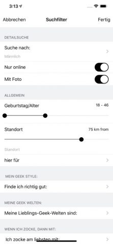 g33kdating для iOS — скриншот 3