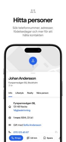 hitta.se для iOS — скриншот 2