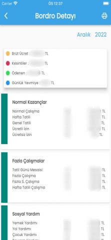 İşçi e-Bordro для iOS — скриншот 5