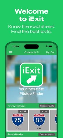 iExit Interstate Exit Guide для iOS — скриншот 1