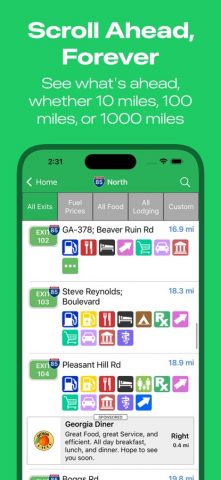 iExit Interstate Exit Guide для iOS — скриншот 2