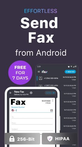 iFax — Send & receive fax app для Android — скриншот 1