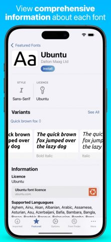 iFont: find, install any font для iOS — скриншот 2