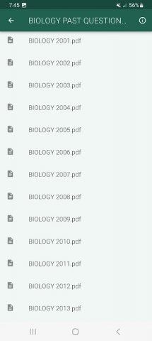 jamb past questions and answer для Android — скриншот 1