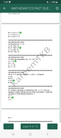 jamb past questions and answer для Android — скриншот 5