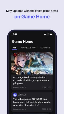 kakaogames CONNECT для Android — скриншот 3
