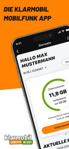 klarmobil для iOS — скриншот 1